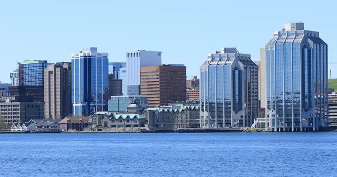 Halifax, Nova Scotia city center 4K