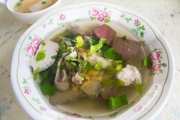 Boil soup chitterlings