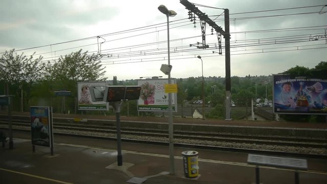 Fast Train Traveling In France