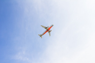  airplane flying on sky