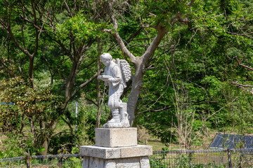 Obraz premium 二宮金次郎像