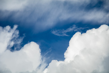 Naklejka na ściany i meble white cloud blue sky background