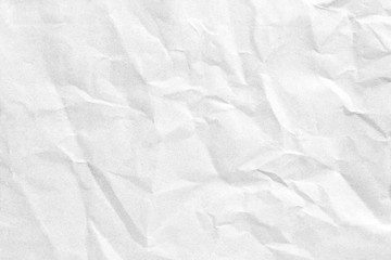 Crumpled white paper texture