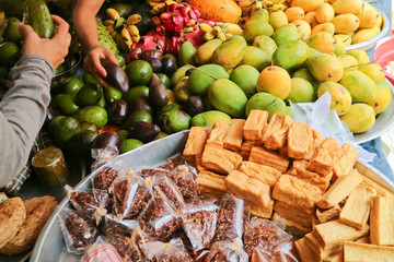 Colourful Fruits in a Market