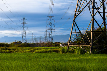 high voltage electrical pole structure