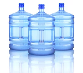  Three water dispenser bottle on reflective background  © mipan