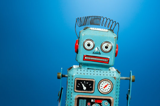 Vintage tin toy robot