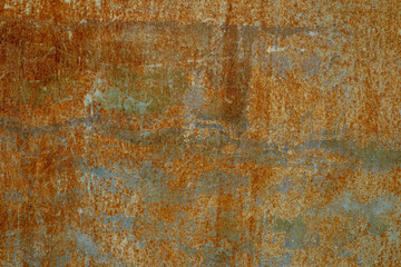 Simple photo background pattern of rust iron sheet with free space for promo