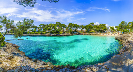 Cala Dor beach at Cala d'Or city, Palma Mallorca Island, Spain