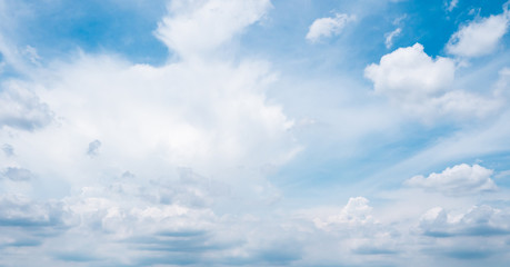 blue sky with tiny clouds. environment concept