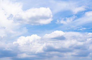 Fototapeta na wymiar blue sky with tiny clouds. environment concept