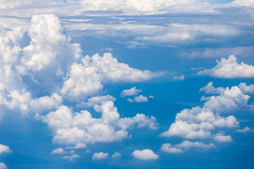 colorful dramatic sky with cloud at sunset.