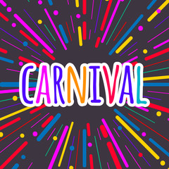 Flyer carnival, holiday card