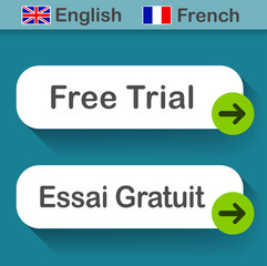 free trial button with french translation