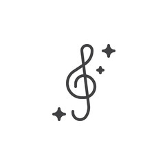 Obraz premium Ikona wektor wiolinowy. wypełniony płaski znak dla koncepcji mobilnej i projektowania stron internetowych. Nuta prosta solidna ikona. Symbol, ilustracja logo. Doskonała grafika wektorowa w pikselach