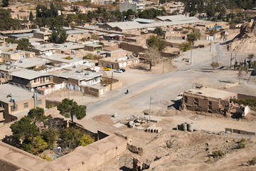 Obraz premium View over the desert city Kerman, Iran.