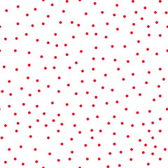 Seamless vector pattern with colored circles of various sizes on white background. Childish background for postcards, wallpaper, papers, textiles, bed linen, tissue