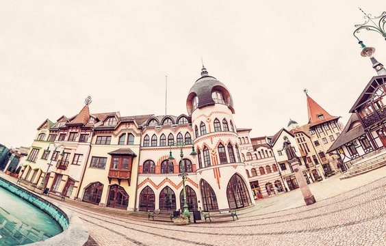 Courtyard of Europe in Komarno, Slovakia