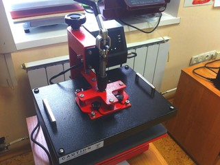Yekaterinburg, Russian Federation-June 2, 2018: The interior of the store sells heat press and...