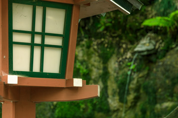 東京の自然　等々力渓谷１６　神社の灯篭