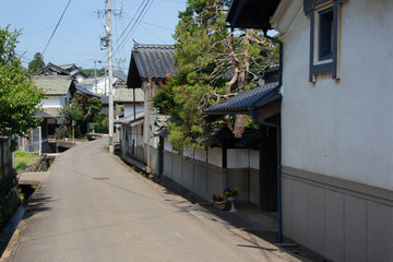Townscape of Motai on Nakasendo in Nagano Prefecture, Japan.