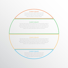 Vector infographic templates used for detailed reports. All 4 topics.