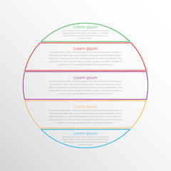 Vector infographic templates used for detailed reports. All 5 topics.