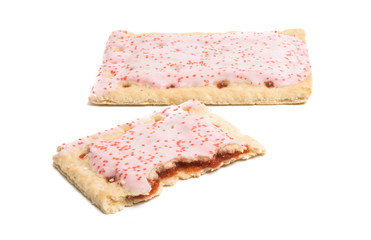 biscuits with jam with icing isolated