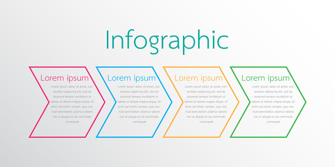 Vector infographic templates used for detailed reports. All 4 topics.