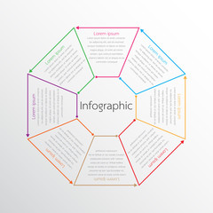 Vector infographic templates used for detailed reports. All 8 topics.