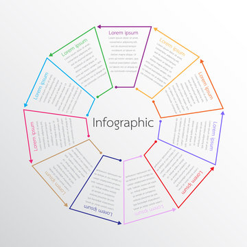 Vector infographic templates used for detailed reports. All 11 topics.