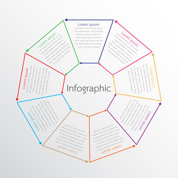Vector infographic templates used for detailed reports. All 9 topics.