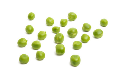 green peas isolated