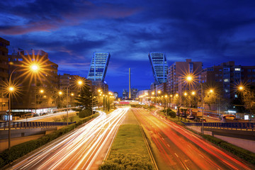 Fototapeta na wymiar The new economic center of Madrid