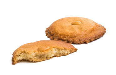 Almond Dutch cookies isolated