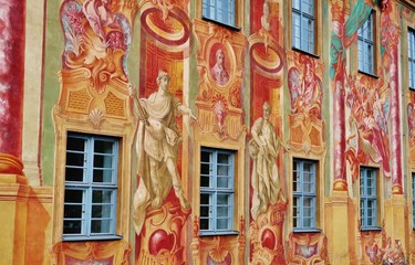 Bamberg, Altes Rathaus, Fassadenmalerei