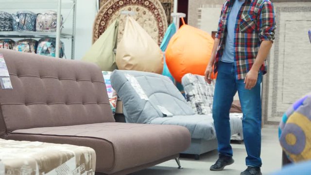 guy in the furniture store