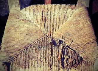 wicker chairs for sale in the outdoor flea market