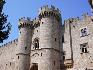 Fototapeta na wymiar Palace of the Grand Master of the Knights of Rhodes Greece
