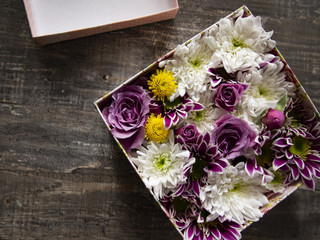 composition of fresh cut flowers