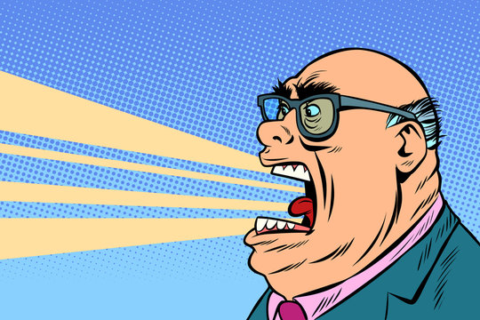 angry boss yells