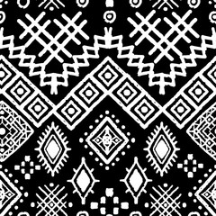 Tribal art ethnic seamless pattern