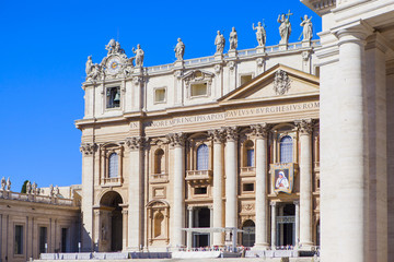 Fototapeta na wymiar Papal Basilica of St. Peter in the Vatican