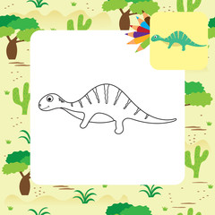 Cute Dino coloring book