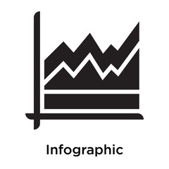 Infographic icon vector sign and symbol isolated on white background, Infographic logo concept