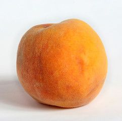 Peach. Fresh ripe fruit isolated on white.
