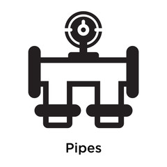Pipes icon vector sign and symbol isolated on white background, Pipes logo concept