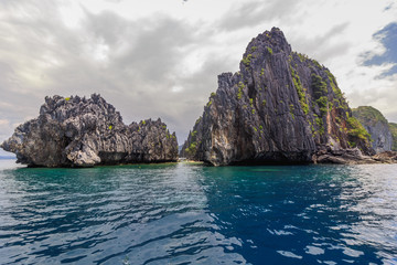 Naklejka premium Scenic tropical island landscape, El Nido, Palawan, Philippines