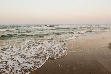 sandy beach in Rimini