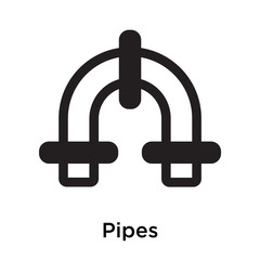 Pipes icon vector sign and symbol isolated on white background, Pipes logo concept